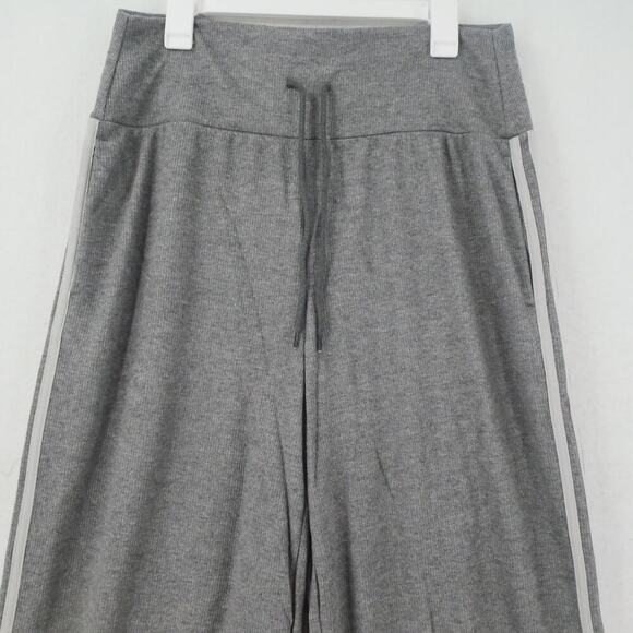 NEW Halara Women's XS Ribbed High Waisted Tummy Control Wide Leg Pants Gray - Picture 4 of 11